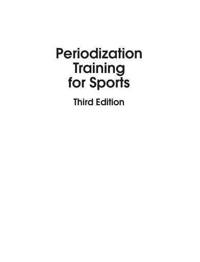 Periodization Training for Sports - Third Edition